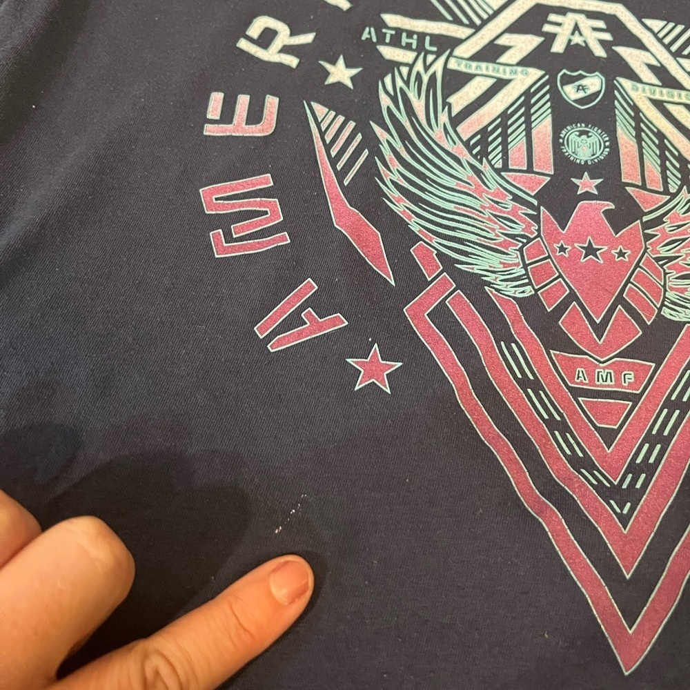 American Fighter Dark Blue Graphic Tee - Picture 3 of 8